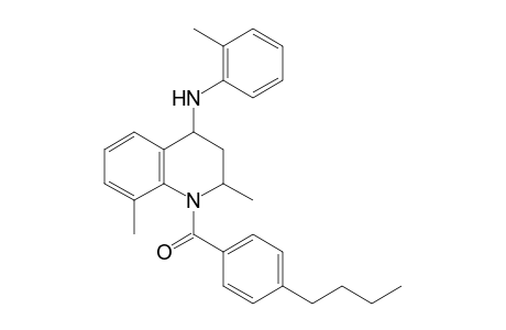 (4-butylphenyl)-[2,8-dimethyl-4-(2-methylanilino)-3,4-dihydro-2H-quinolin-1-yl]methanone