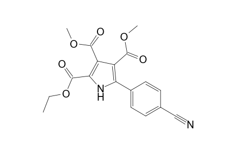 1H-Pyrrole-2,3,4-tricarboxylic acid, 5-(4-cyanophenyl)-, 2-ethyl 3,4-dimethyl ester