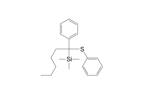 Silane, trimethyl[1-phenyl-1-(phenylthio)hexyl]-