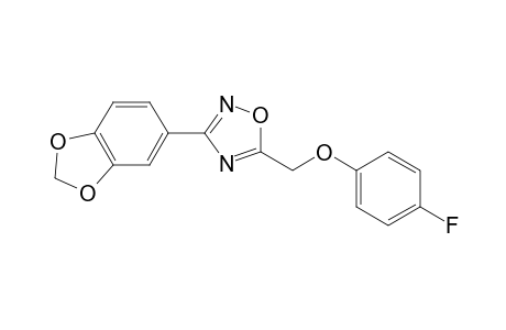 1,2,4-Oxadiazole, 3-(1,3-benzodioxol-5-yl)-5-[(4-fluorophenoxy)methyl]-