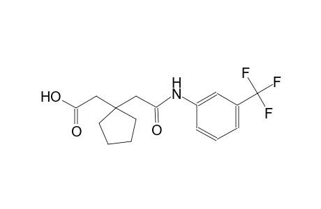 (1-{2-oxo-2-[3-(trifluoromethyl)anilino]ethyl}cyclopentyl)acetic acid