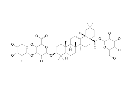 BETA-D-GLUCOPYRANOSYL-3-(O-ALPHA-L-RHAMNOPYRANOSYL-(1->3)-(O-BETA-D-GLUCOPYRANOSYLOXY))-OLEANOLATE