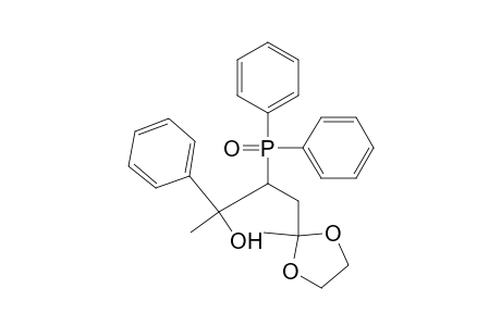 4-Diphenylphosphinoyl-5-hydroxy-5-methyl-5-phenylpentan-2-one ethylene acetal
