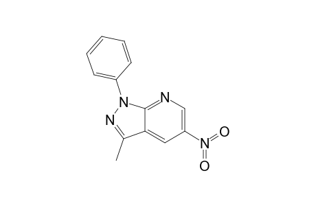 3-Methyl-5-nitro-1-phenyl-1H-pyrazolo[3,4-b]pyridine