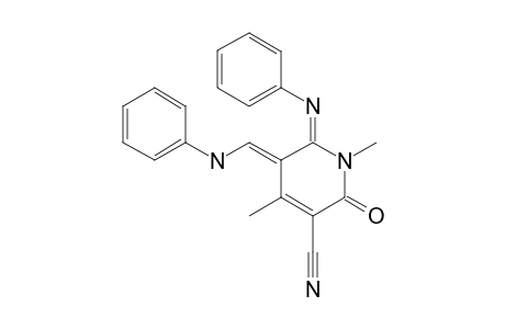 5-ANILINOMETHYLENE-1,2,5,6-TETRAHYDRO-1,4-DIMETHYL-2-OXO-6-(E)-PHENYLIMINO-PYRIDIN-3-CARBONITRILE
