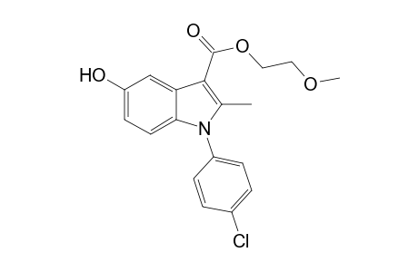 1H-Indole-3-carboxylic acid, 1-(4-chlorophenyl)-5-hydroxy-2-methyl-, 2-methoxyethyl ester