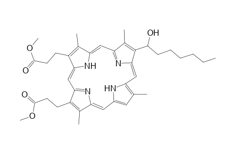 3-(Hydroxyheptyl)-2,712,18-tetramethyl-21H,23-Hporphine-13,17-dipropanoic acid dimethyl ester