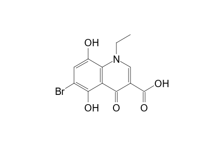 6-Bromanyl-1-ethyl-5,8-bis(oxidanyl)-4-oxidanylidene-quinoline-3-carboxylic acid