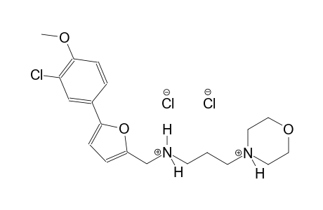 4-[3-({[5-(3-chloro-4-methoxyphenyl)-2-furyl]methyl}ammonio)propyl]morpholin-4-ium dichloride