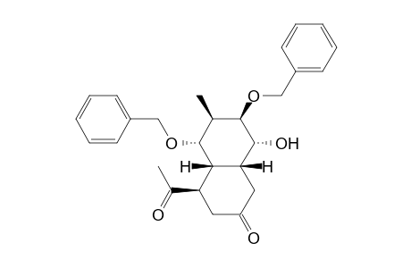 (4R,4aR,5S,6R,7R,8R,8aR)-4-acetyl-5,7-dibenzoxy-8-hydroxy-6-methyl-decalin-2-one