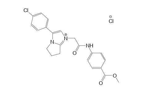3-(4-chlorophenyl)-1-{2-[4-(methoxycarbonyl)anilino]-2-oxoethyl}-6,7-dihydro-5H-pyrrolo[1,2-a]imidazol-1-ium chloride