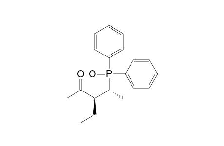 2-Pentanone, 4-(diphenylphosphinyl)-3-ethyl-, (R*,S*)-