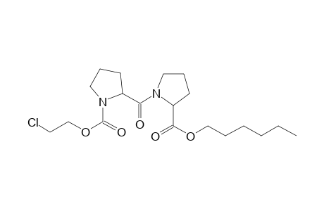 D-Prolyl-D-proline, N-(2-chloroethoxycarbonyl-, hexyl ester