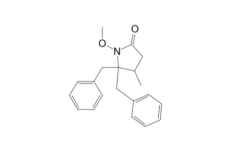 2-Pyrrolidinone, 1-methoxy-4-methyl-5,5-bis(phenylmethyl)-, (.+-.)-