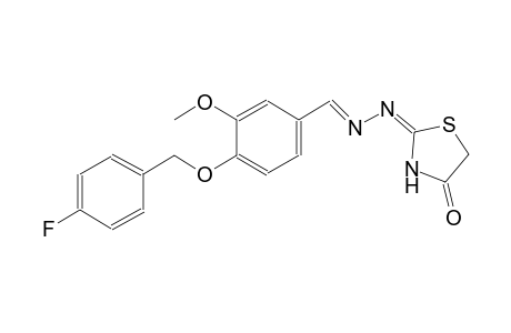 4-[(4-fluorobenzyl)oxy]-3-methoxybenzaldehyde [(2E)-4-oxo-1,3-thiazolidin-2-ylidene]hydrazone