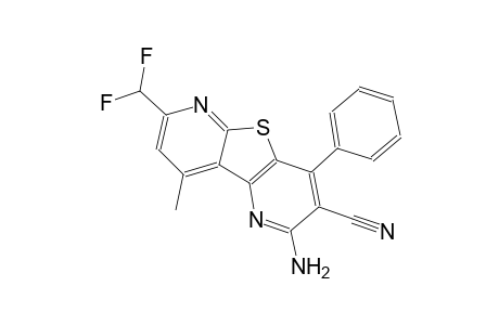 2-amino-7-(difluoromethyl)-9-methyl-4-phenylpyrido[2',3':4,5]thieno[2,3-b]pyridine-3-carbonitrile