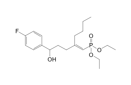 (E)-Diethyl 2-(3-hydroxy-3-(4-fluorophenyl)propyl)hex-1-enylphosphonate