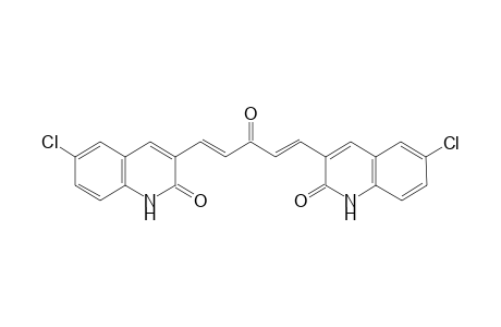 3,3'-((1E,4E)-3-Oxopenta-1,4-diene-1,5-diyl)bis(6-chloroquinolin-2(1H)-one)