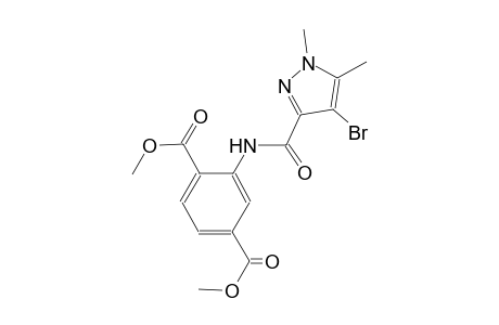 dimethyl 2-{[(4-bromo-1,5-dimethyl-1H-pyrazol-3-yl)carbonyl]amino}terephthalate
