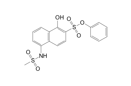 2-Naphthalenesulfonic acid, 1-hydroxy-5-[(methylsulfonyl)amino]-, phenyl ester
