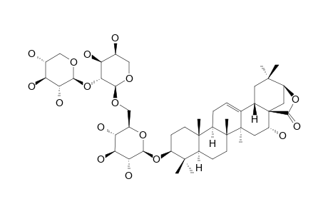 PROSAPOGENIN-3;ACACIC-ACID-LACTONE-3-O-BETA-D-XYLOPYRANOSYL-(1->2)-ALPHA-L-ARABINOPYRANOSYL-(1->6)-BETA-D-GLUCOPYRANOSIDE