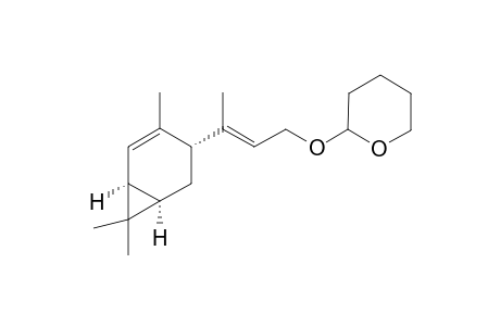 2-[(E)-3-((1R,3R,6S)-4,7,7-Trimethyl-bicyclo[4.1.0]hept-4-en-3-yl)-but-2-enyloxy]-tetrahydro-pyran
