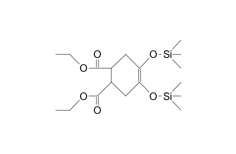 4,5-Bis(trimethylsilyloxy)-4-cyclohexene-trans-1,2-dicarboxylic acid, diethyl ester