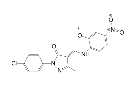 3H-pyrazol-3-one, 2-(4-chlorophenyl)-2,4-dihydro-4-[[(2-methoxy-4-nitrophenyl)amino]methylene]-5-methyl-, (4E)-