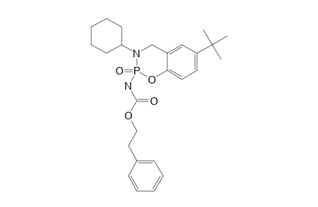 2-(2-PHENYLETHYL)-CARBAMATO-6-(1,1-DIMETHYLETHYL)-3-CYCLOHEXYL-3,4-DIHYDRO-2H-1,3,2-BENZOXAZAPHOSPHORINE-2-OXIDE