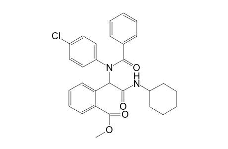 Methyl 2-(1-(N-(4-chlorophenyl)benzamido)-2-(cyclohexylamino)-2-oxoethyl)benzoate