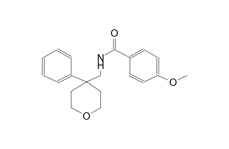 4-methoxy-N-[(4-phenyltetrahydro-2H-pyran-4-yl)methyl]benzamide