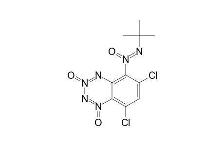 5-(TERT.-BUTYL-NNO-AZOXY)-6,8-DICHLOROBENZO-1,2,3,4-TETRAZINE-1,3-DI-N-OXIDE