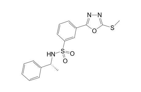 (R)-3-(5-(methylthio)-1,3,4-oxadiazol-2-yl)-N-(1-phenylethyl)benzenesulfonamide