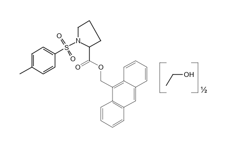 L-1-(p-TOLYLSULFONYL)PROLINE, 9-ANTHRYLMETHYL ESTER, HEMIETHANOLATE