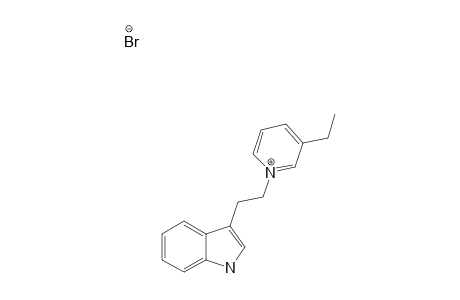3-[2-(3-ethylpyridin-1-ium-1-yl)ethyl]-1H-indole bromide