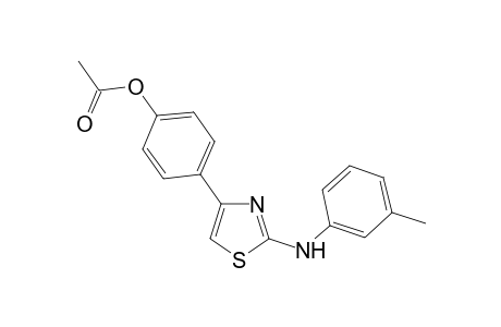 Acetic acid, 4-[2-[(3-methylphenyl)amino]-4-thiazolyl]phenyl ester