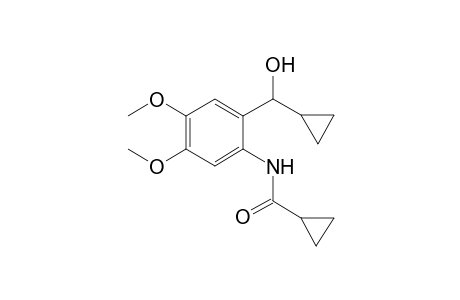 Cyclopropanecarboxamide, N-[2-(cyclopropylhydroxymethyl)-4,5-dimethoxyphenyl]-