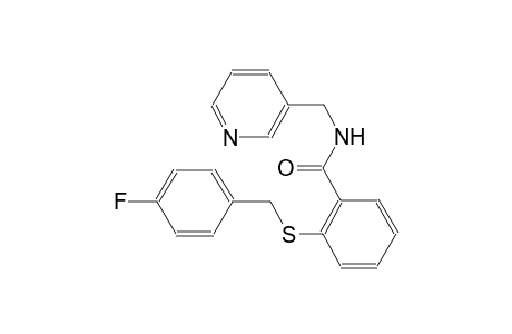 2-(4-Fluoro-benzylsulfanyl)-N-pyridin-3-ylmethyl-benzamide