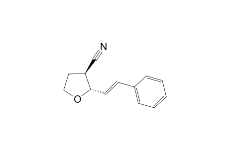 (trans)-2-[(E)-2'-Phenyethenyl]-tetrahydrofuran-3-acrbonitrile