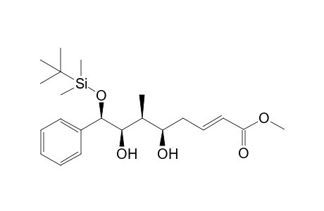 Methyl (5R,6S,7R,8R)-5,7-dihydroxy-6-methyl-8-[(tert-butyldimethylsilyl)oxy]-8-phenyloct-2(E)-enoate