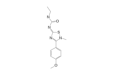 5-ETHYLCARBAMOYLIMINO-3-(PARA-METHOXY-PHENYL)-2-METHYL-DELTA(3)-1,2,4-THIADIAZOLINE