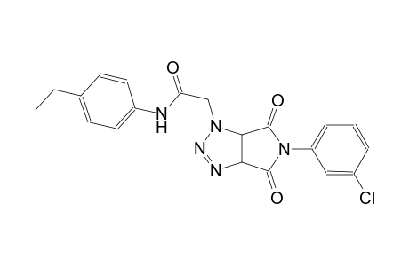 2-(5-(3-chlorophenyl)-4,6-dioxo-4,5,6,6a-tetrahydropyrrolo[3,4-d][1,2,3]triazol-1(3aH)-yl)-N-(4-ethylphenyl)acetamide