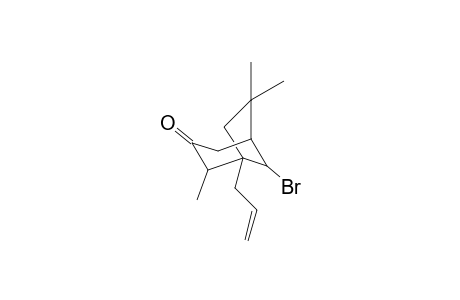 (1RS,2RS,5RS,8SR)-8-Bromo-2,6,6-trimethyl-1-(2-propenyl)bicyclo[3.2,1]octan-3-one