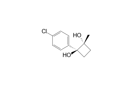 1-(4-Chlorophenyl)-2-methylcyclobutane-cis-1,2-diol