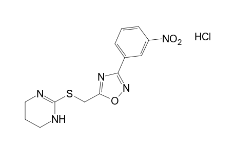 3-(m-nitrophenyl)-5-{[(1,4,5,6-tetrahydro-2-pyrimidinyl)thio]methyl}1,2,4-oxadiazole, monohydrochloride