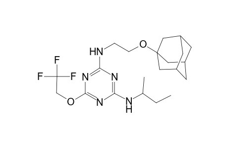 N-[2-(Adamantan-1-yloxy)-ethyl]-N'-sec-butyl-6-(2,2,2-trifluoro-ethoxy)-[1,3,5]triazine-2,4-diamine