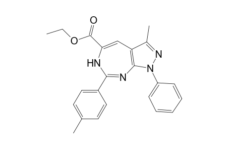 1-Phenyl-3-methyl-5-(ethoxycarbonyl)-7-(4-methylphenyl)pyrazolo[3,4-d][1,3]diazepine