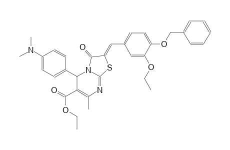 ethyl (2Z)-2-[4-(benzyloxy)-3-ethoxybenzylidene]-5-[4-(dimethylamino)phenyl]-7-methyl-3-oxo-2,3-dihydro-5H-[1,3]thiazolo[3,2-a]pyrimidine-6-carboxylate