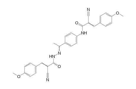 2-Cyano-N-[4-(1-{[2-cyano-3-(4-methoxy-phenyl)-acryloyl]-hydrazono}-ethyl)-phenyl]-3-(4-methoxy-phenyl)acrylamide