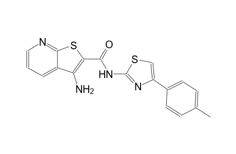 thieno[2,3-b]pyridine-2-carboxamide, 3-amino-N-[4-(4-methylphenyl)-2-thiazolyl]-